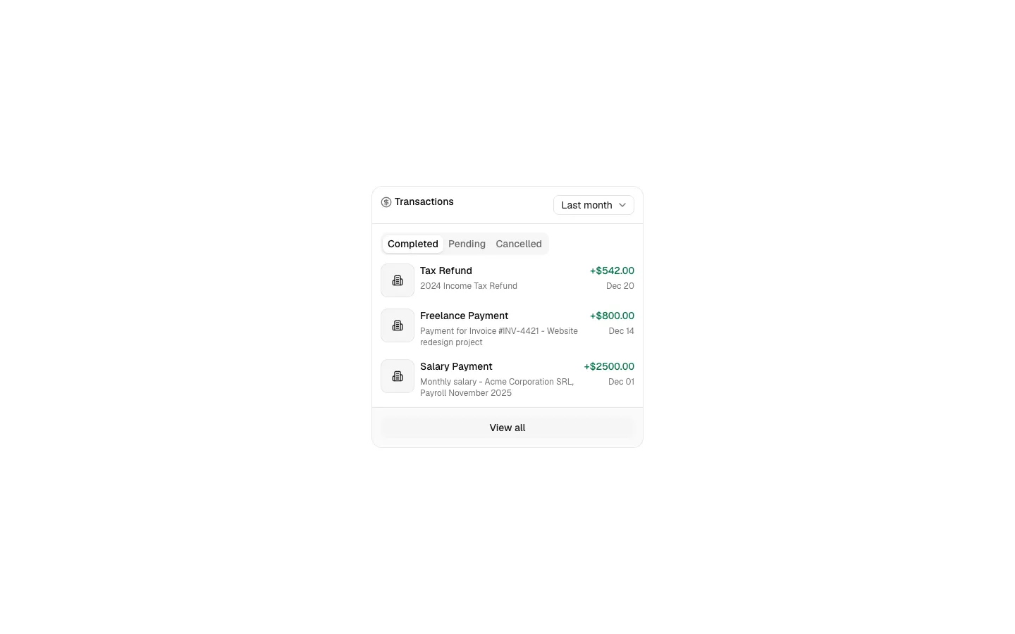 Transactions 1
