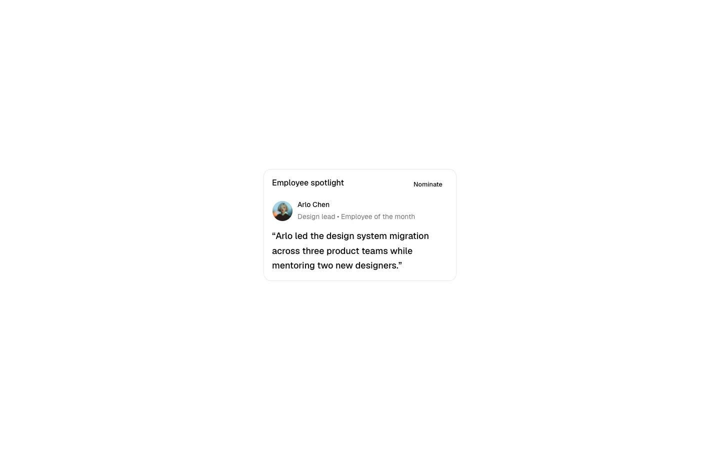 Employee Spotlight 1