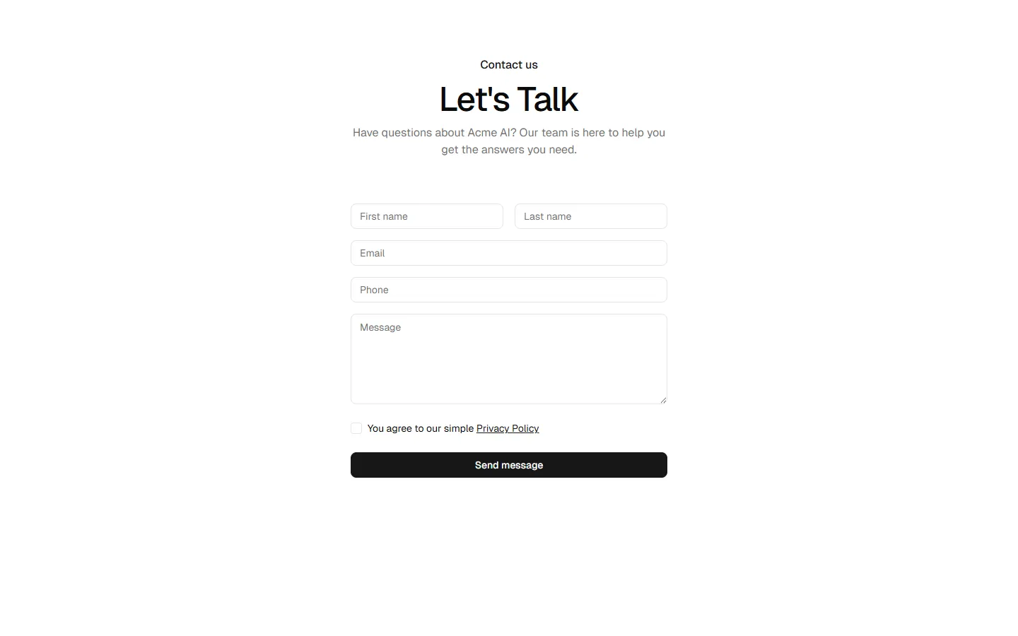 Contact