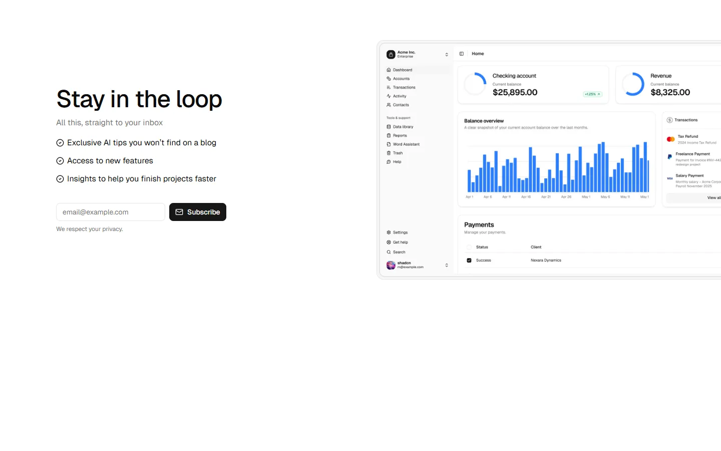 Newsletter Signup 2