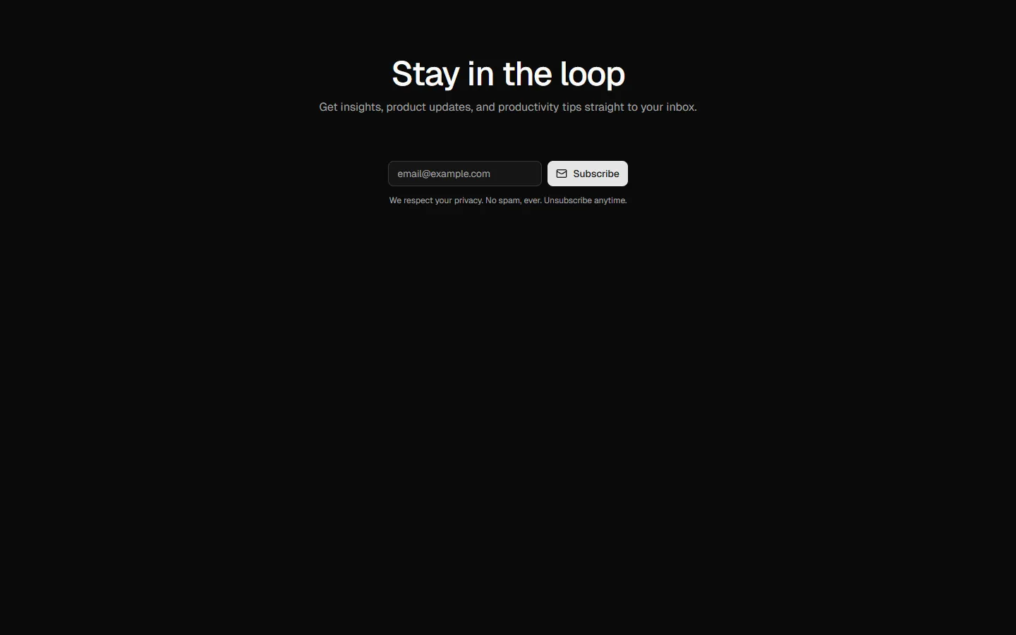 Newsletter Signup 4