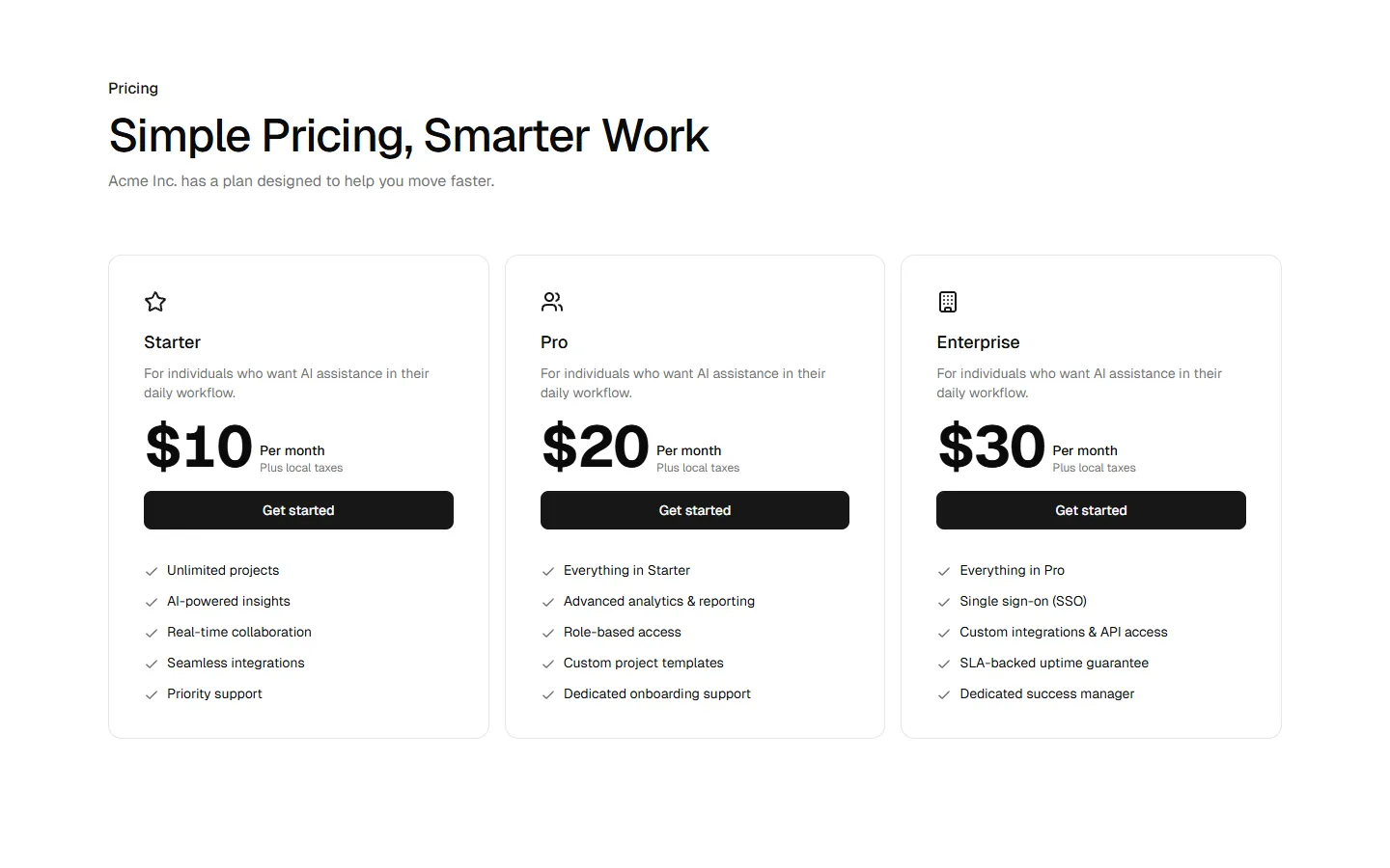 Pricing 1