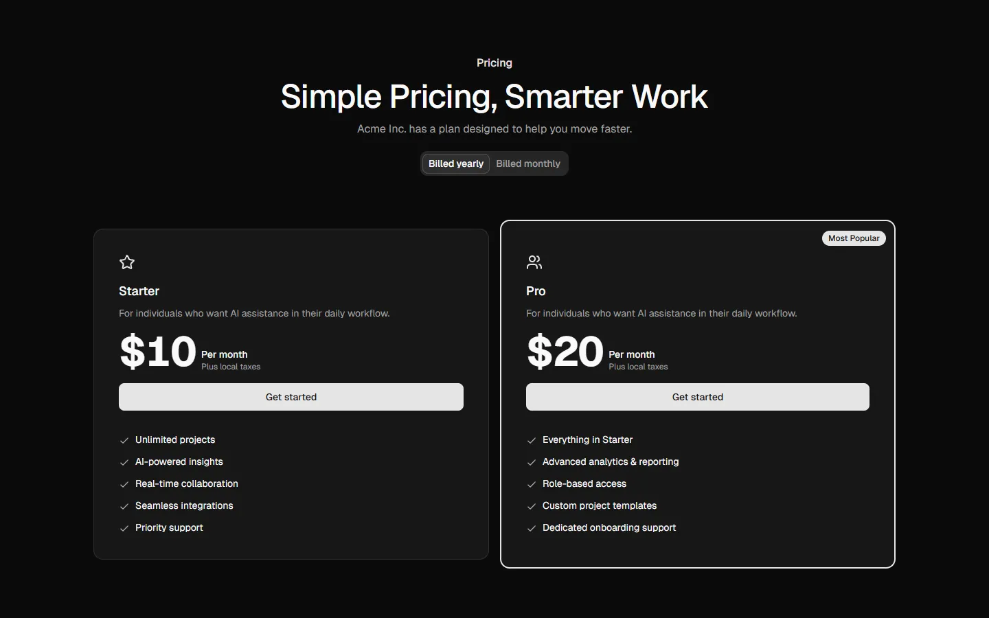 Pricing 5