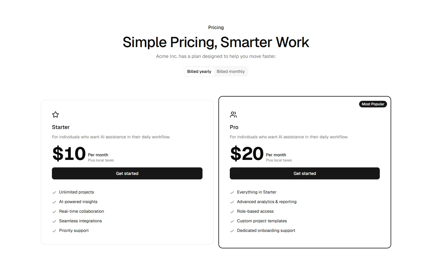 Pricing 5