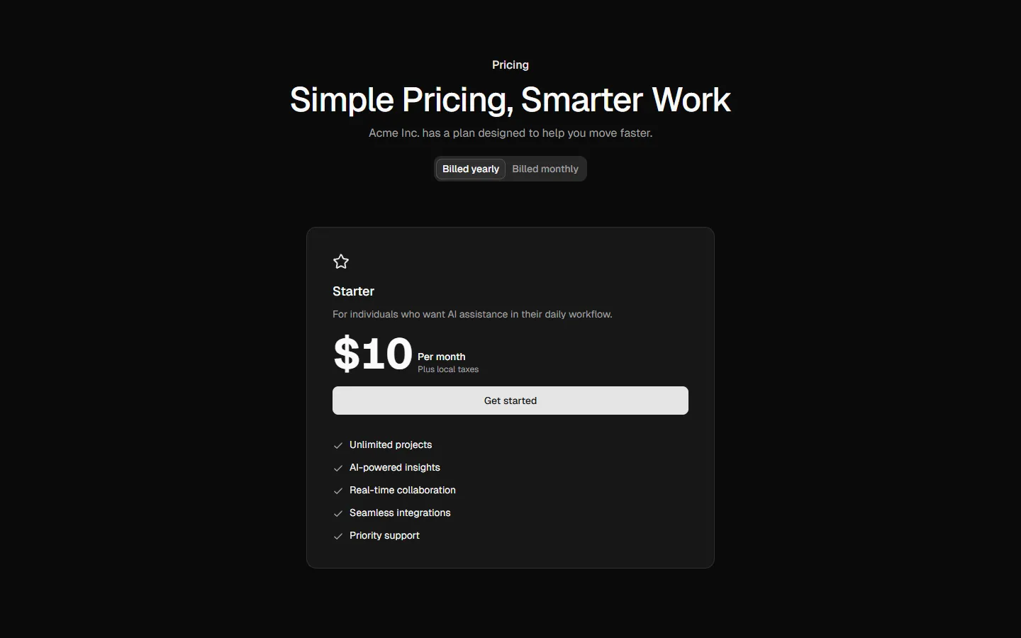Pricing 6