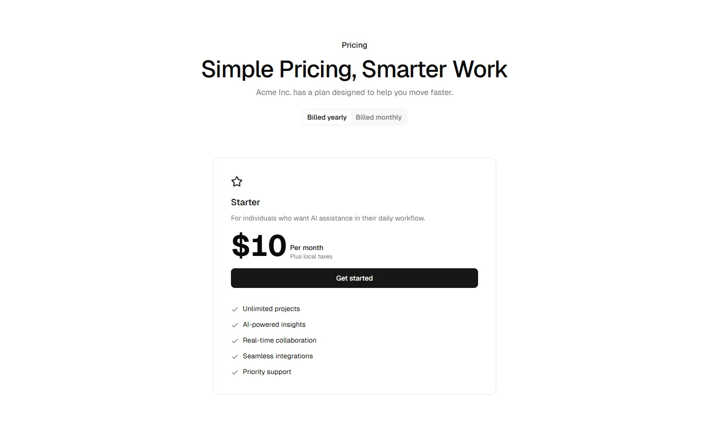 Pricing 6