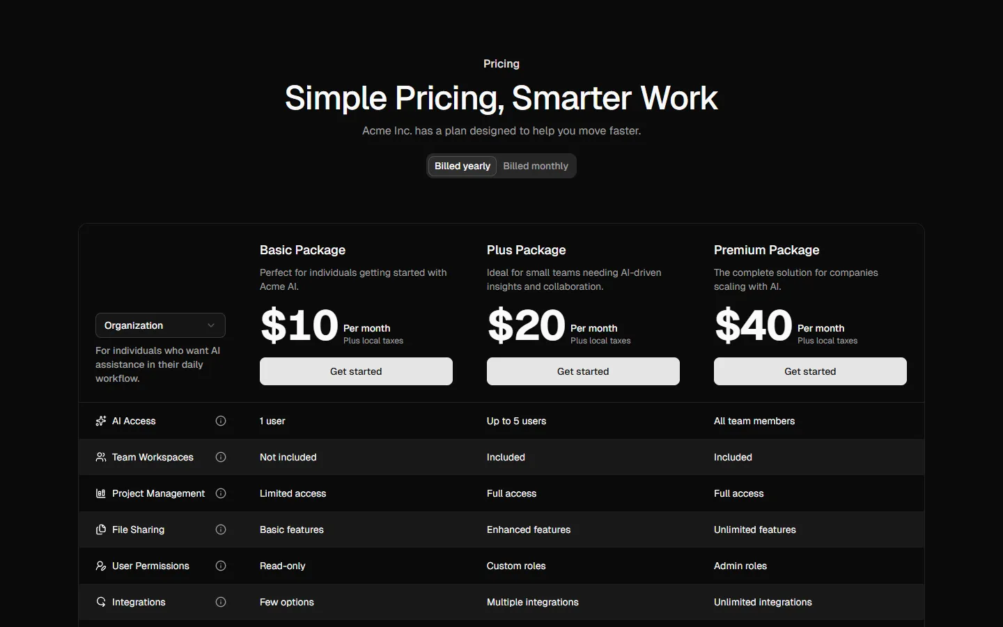 Pricing 7