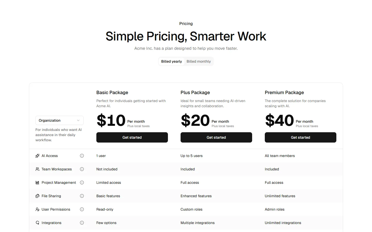 Pricing 7