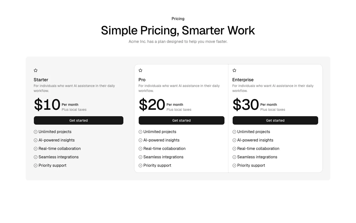 Pricing 9
