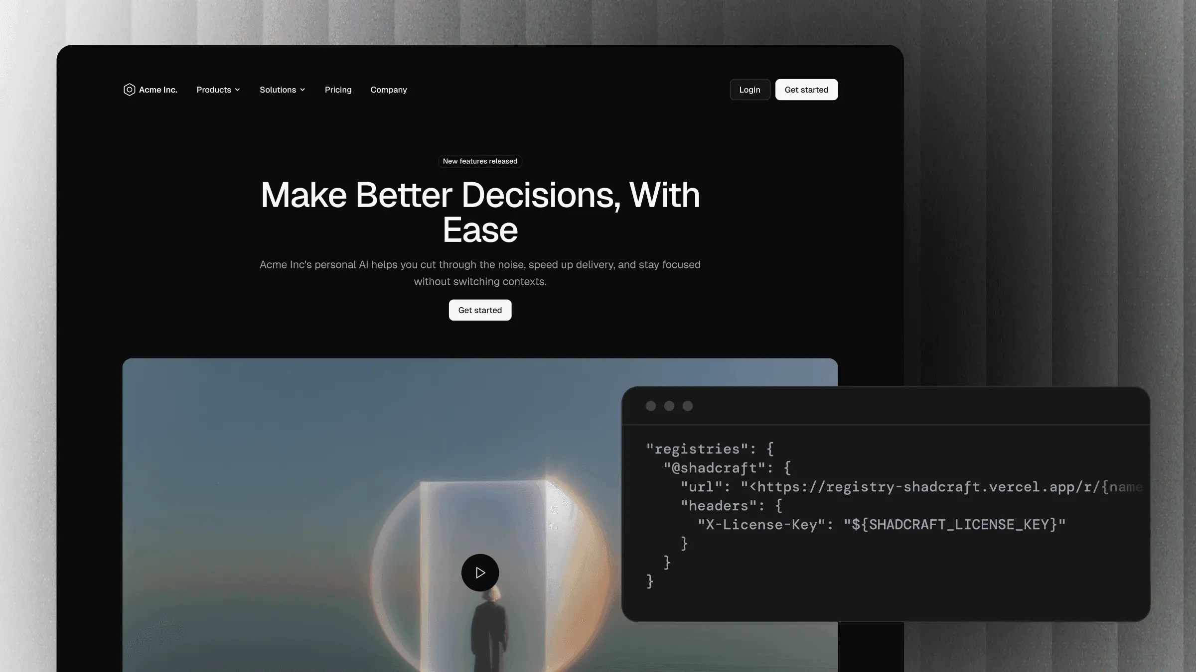 Build pages fast with shadcn MCP Server